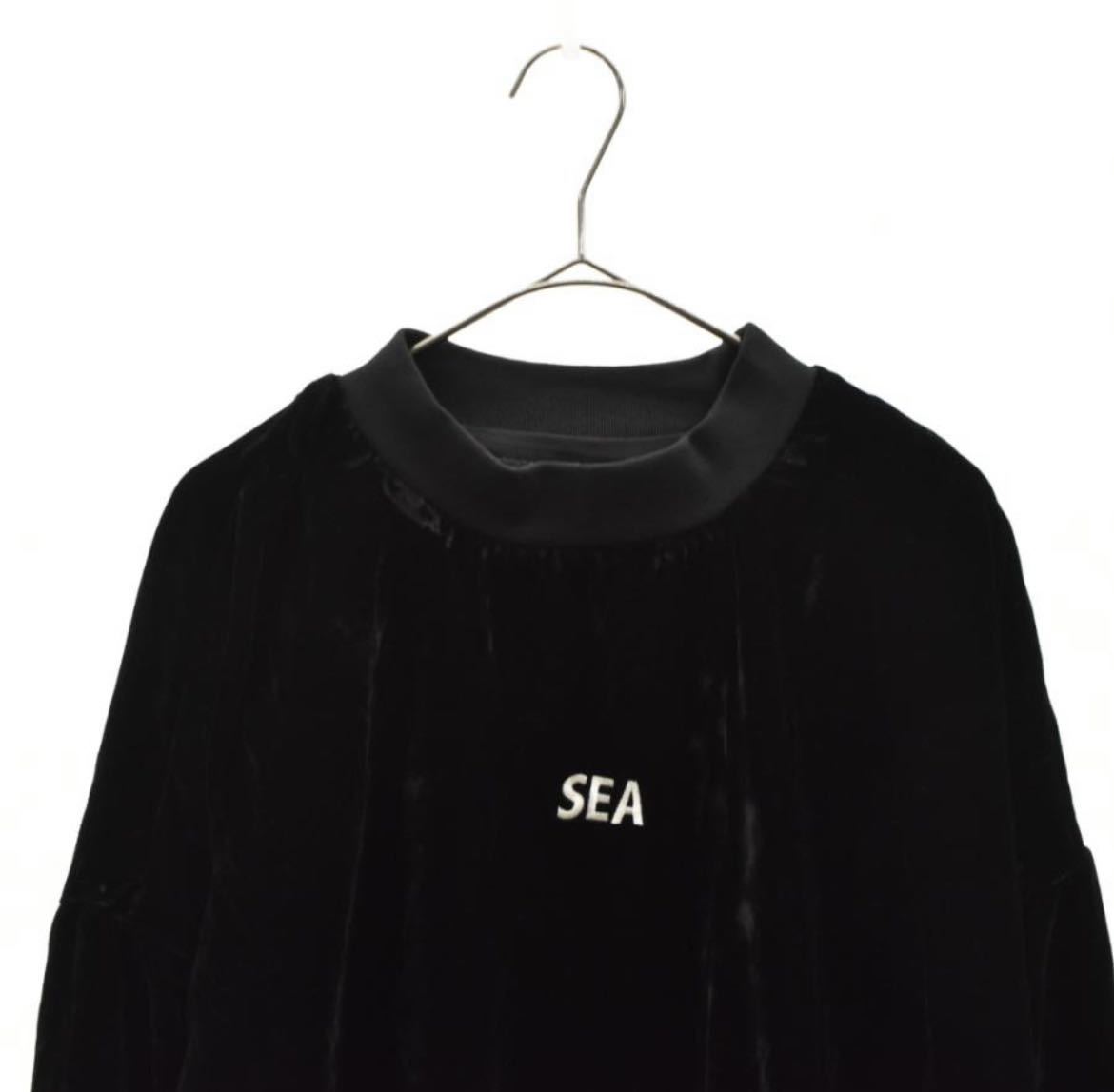 WIND AND SEA ウィンダンシー Velour crew neck-