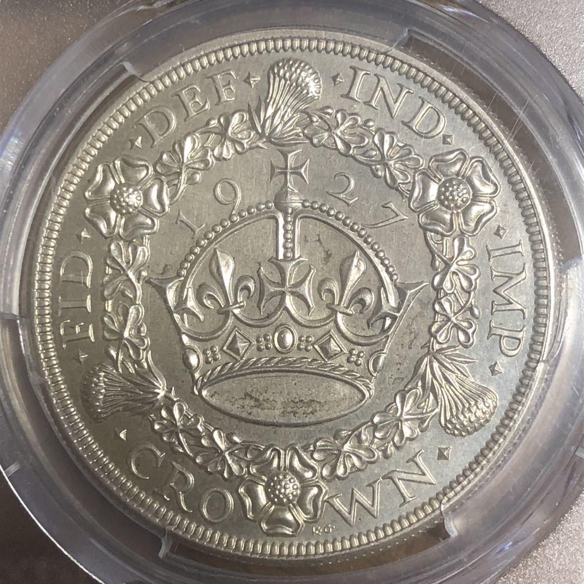 イギリス クラウン銀貨 1927 ジョージⅤ NGC鑑定 PF65 | mangement-and