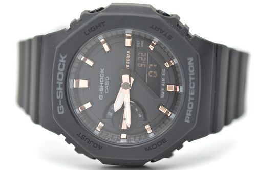値下げ 新品同様カシオGショックカーボンコアガードPVD/ラバーメンズ GMA-S2100-1AJF