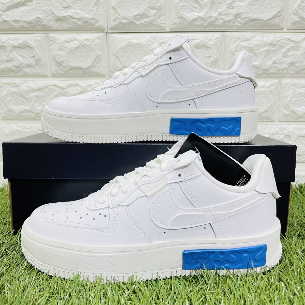 即決 ナイキ ウィメンズ エアフォース1 ロー フォンタンカ 白 青 Nike WMNS Air Force 1 Low Fontanka 23.5cm 送料込み DH1290-101_画像4