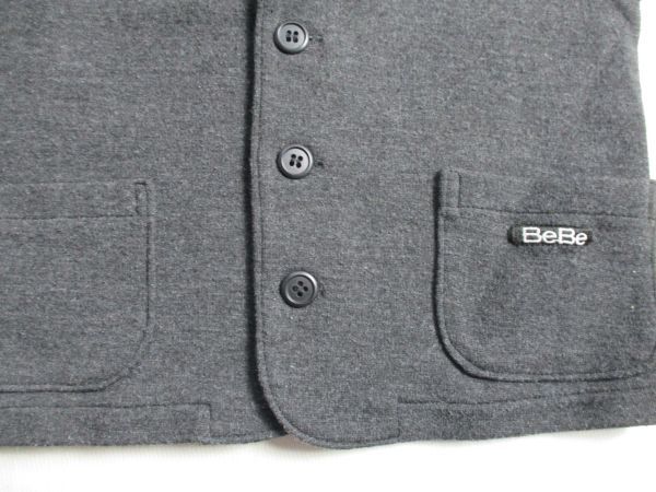 BE688[BeBe* Bebe ] Logo вышивка стрейч лучший мужчина женщина . чёрный 100