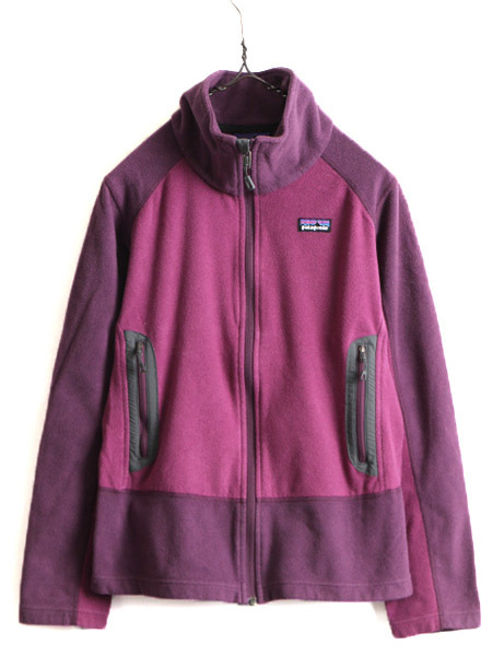 13年製 ■ パタゴニア エミレン フリース ジャケット レディース M / 古着 PATAGONIA アウトドア ジャンパー ブルゾン ハイネック 2トーン