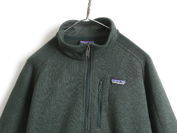 17年製 ■ パタゴニア ベター セーター 1/4 ジップネック ( メンズ L ) 古着 Patagonia フリース ジャケット プルオーバー アウトドア 緑_画像2