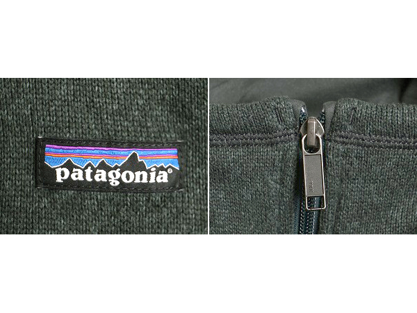 17年製 ■ パタゴニア ベター セーター 1/4 ジップネック ( メンズ L ) 古着 Patagonia フリース ジャケット プルオーバー アウトドア 緑_画像4
