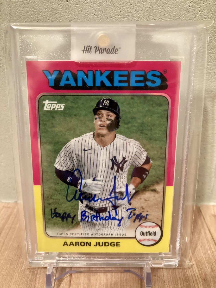 2021 Topps Tribute アーロン ジャッジ 直筆サイン オート Aaron judge Autographs inscription Happy Birthday Topps 直書き_画像1