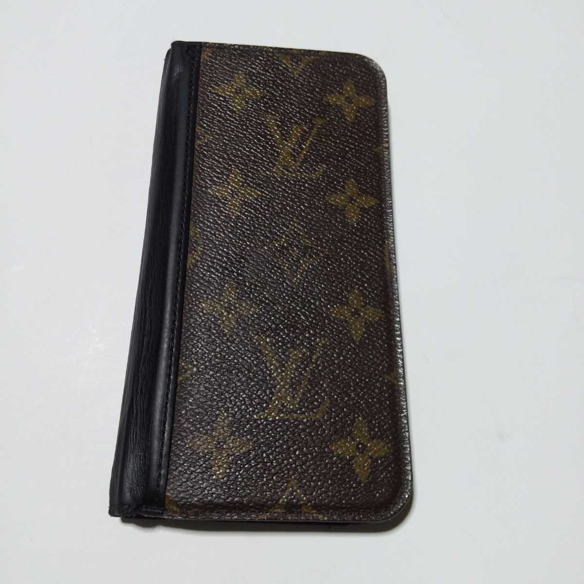 LOUIS VUITTON ルイヴィトン iPhone11　手帳型ケース　モノグラム　ブラウン　アイフォンケース　スマートフォンケース　正規品　USED_画像1