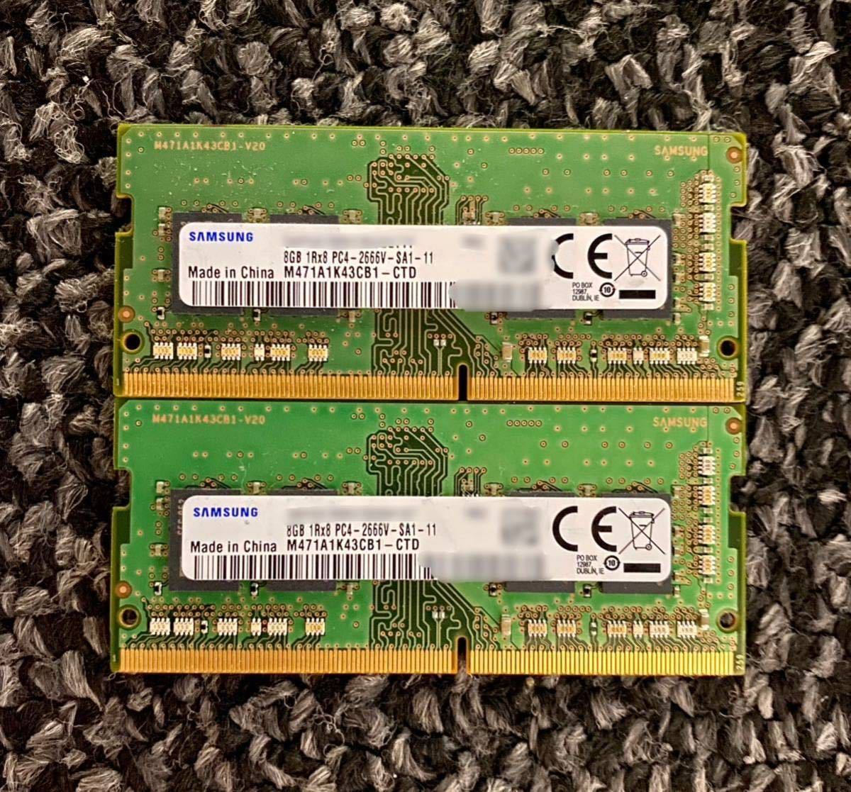 初回限定】 SAMSUNG DDR4 PC メモリ 16GB 8G×2 PC4-2666 sushitai.com.mx