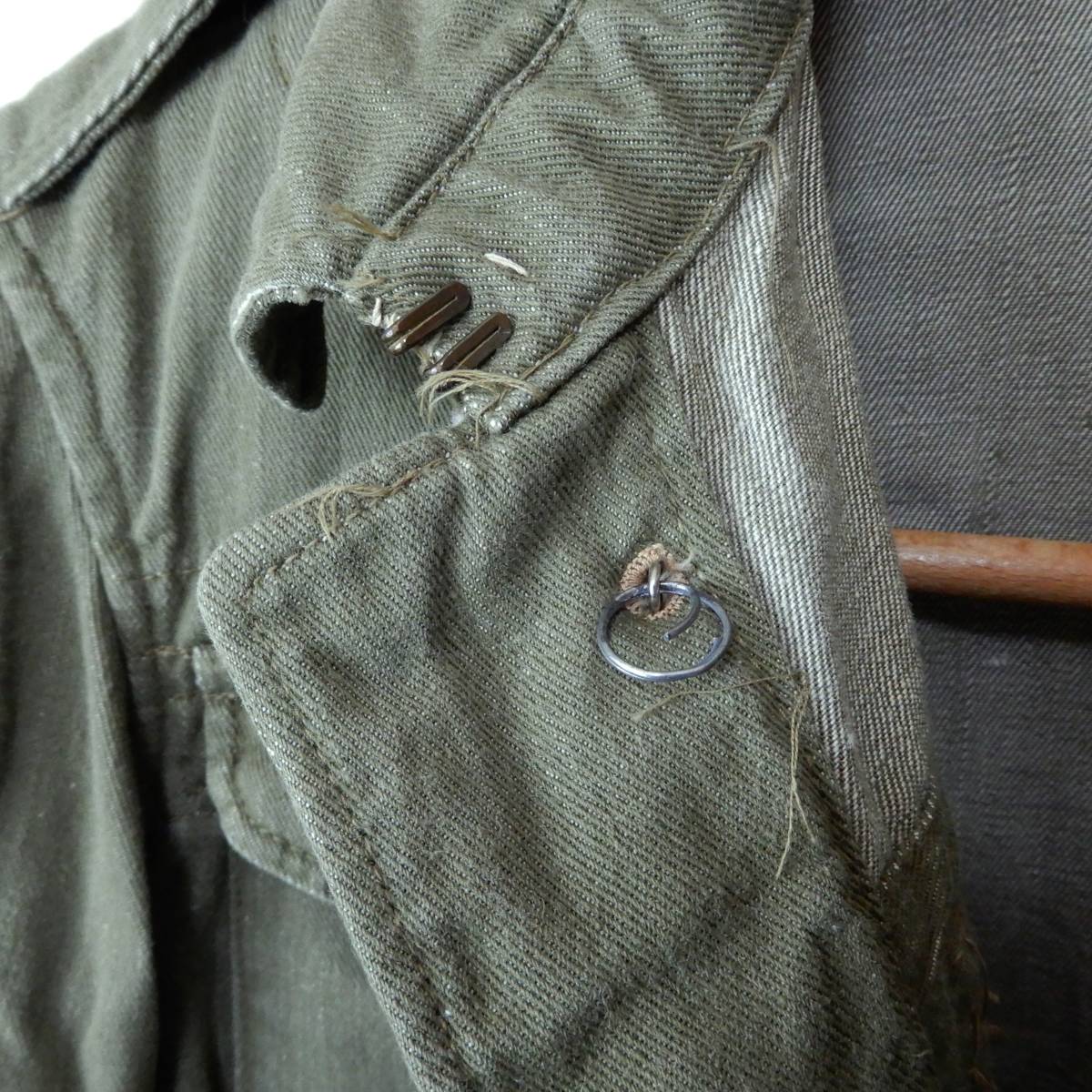 British Army Green Denim Blouse 1955s Size5 Vintage イギリス軍 グリーンデニム ジャケット 1955年製 ヴィンテージ