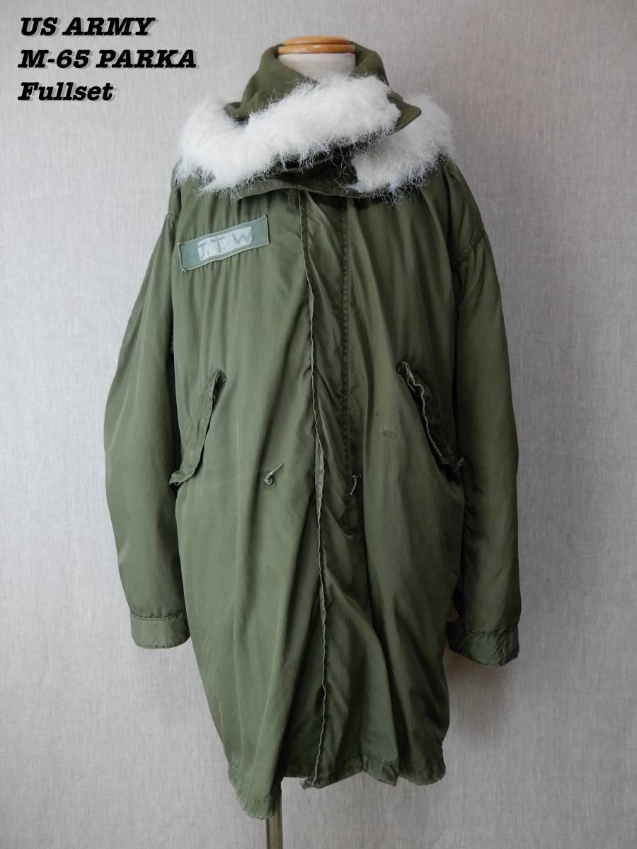 US ARMY M-65 FISHTAIL PARKA MEDIUM REGULAR Fullset Vintage