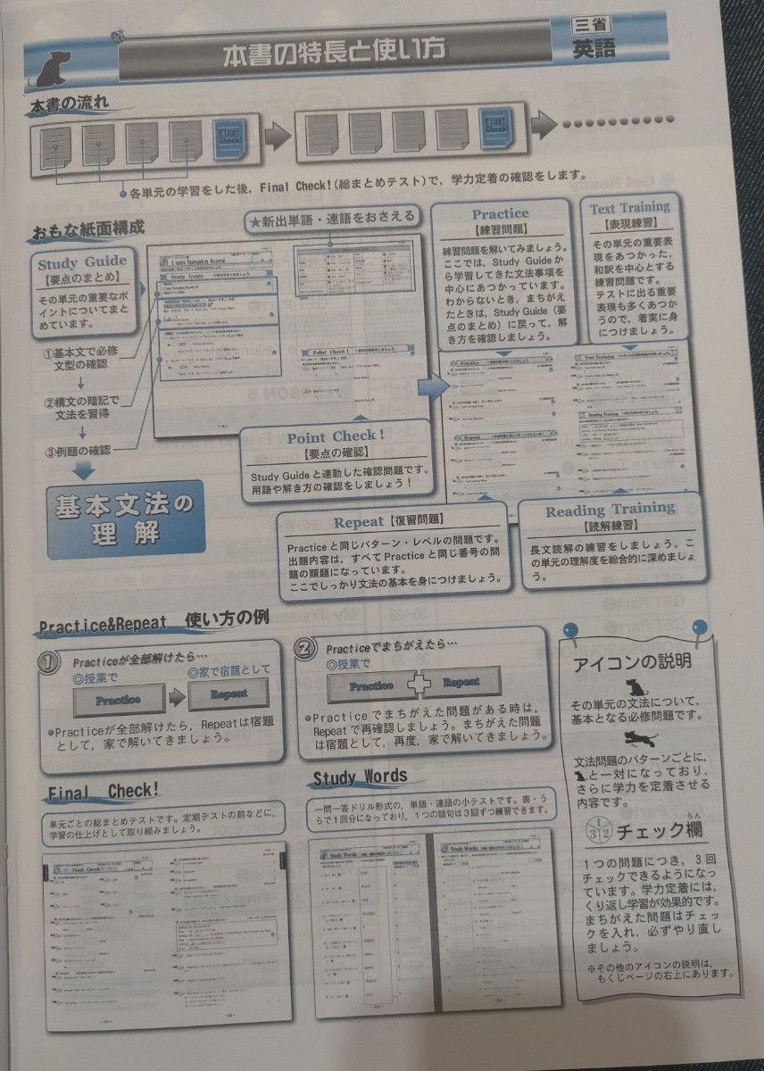 スパイラル(SPIRAL)英語　中1　三省堂準拠　個別専科教材