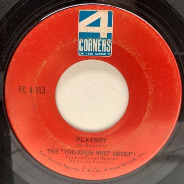 【ビートルズの覆面バンドと噂された幻の珍ガレージ】USオリジ 7インチ THE YOU KNOW WHO GROUP My Love ('64 Corners Of The World) 45RPM_画像2