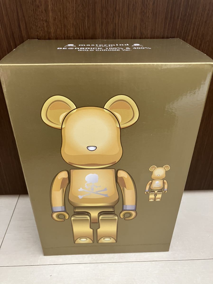 BE@RBRICK mastermind JAPAN GOLD 100％ & 400％ メディコムトイ ベア