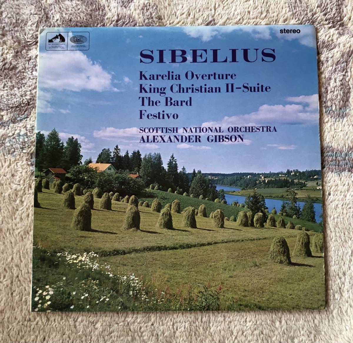 LP-Nov / 英 EMI_HMV / A.Gibson・Scottish National Orchestra / SIBELIUS_Karelia Overture, King Christian Ⅱ-Suite etc _画像1