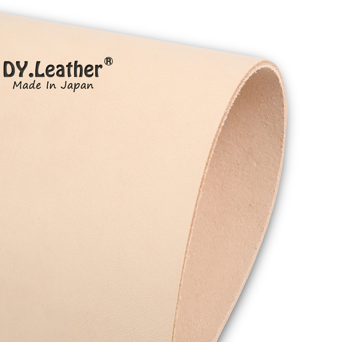 【DY.leather　正品】「A4サイズ×5/品質6/2.0mm」国産新品特価 ヌメ革はぎれ ナチュラル　タンニンタンニンなめし~送料無料~_画像2