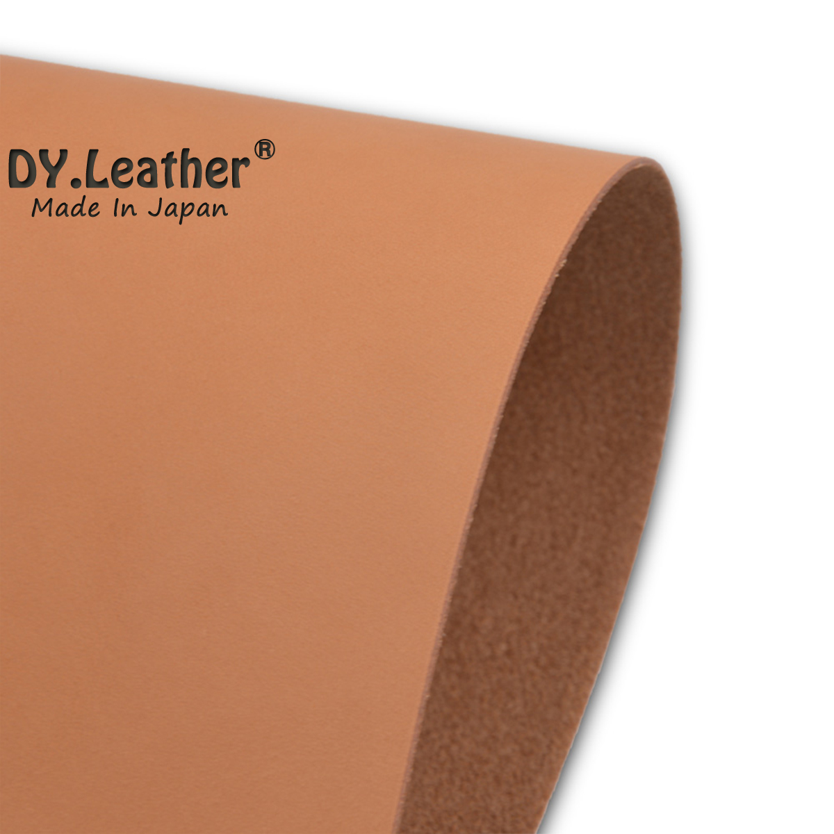 【DY.leather　正品】「A4サイズ×5/キャメル品質6/2.0mm」国産新品特価 ヌメ革はぎれ キャメル　タンニンタンニンなめし~送料無料~_画像2