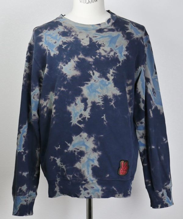 14SS LOUIS VUITTON ルイヴィトン タイダイ染め ピース ロゴ ワッペン