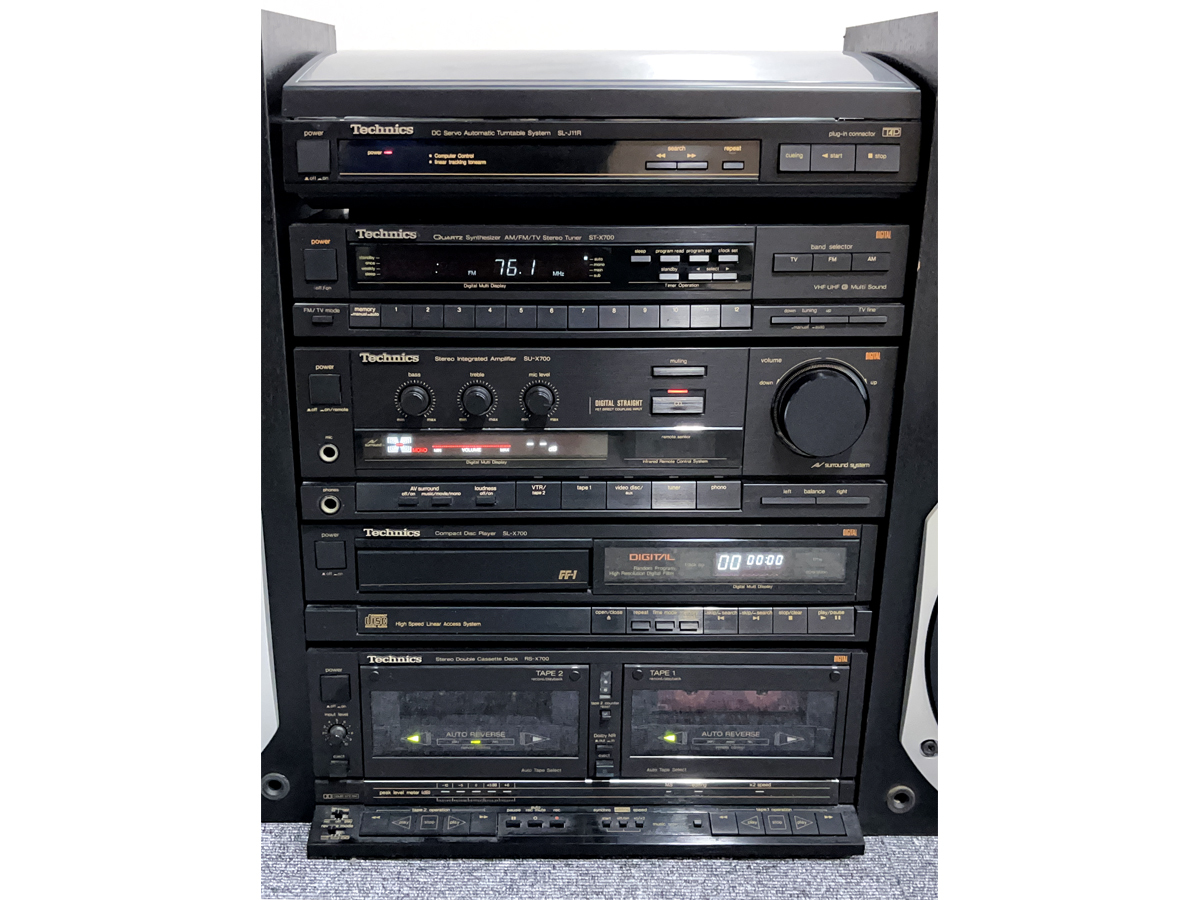 Yahoo!オークション - Technics システムコンポ SL-J11R ST-X700 Yahoo!オークション - Technics システムコンポ SL-J11R ST-X700