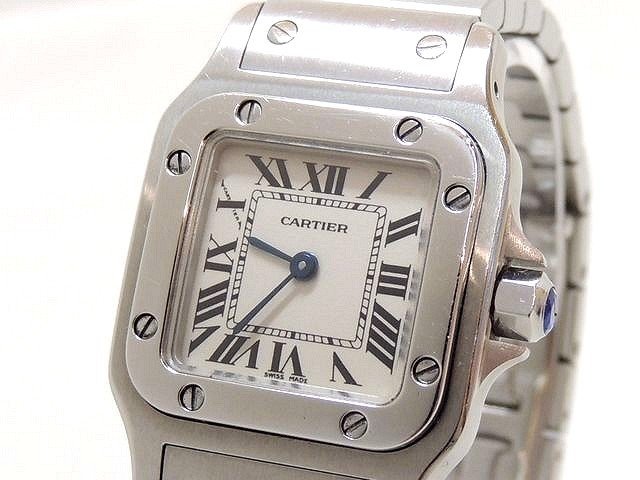 Cartier カルティエ 時計 サントスガルベ SM クォーツ レディース 腕時計 W20056D6 ステンレス 3L 4KS
