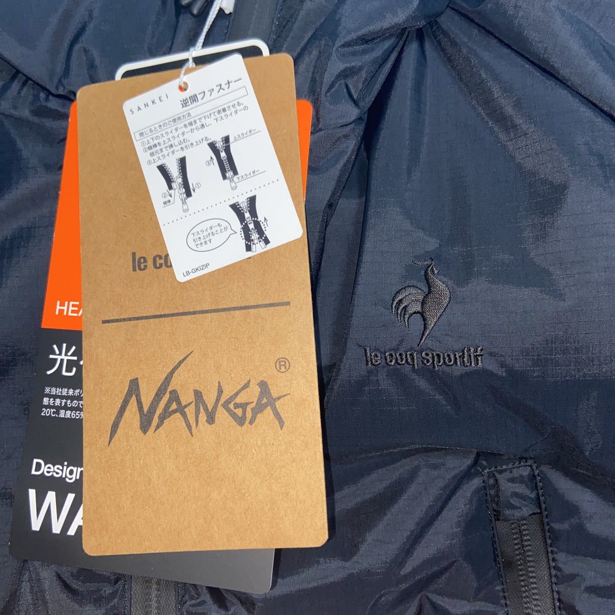 le coq sportif × NANGA ルコック ナンガ ゴルフウェア ブルゾン ダウンジャケット ブラック