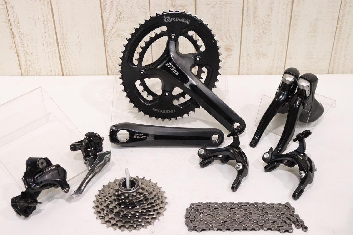 豪華 △SHIMANO シマノ 5800シリーズ 105 2×11s QRINGS換装 グループセット 170mm 50/34T パーツセット 豪華 △SHIMANO シマノ 5800シリーズ 105 2×11s QRINGS換装 グループセット 170mm 50/34T パーツセット