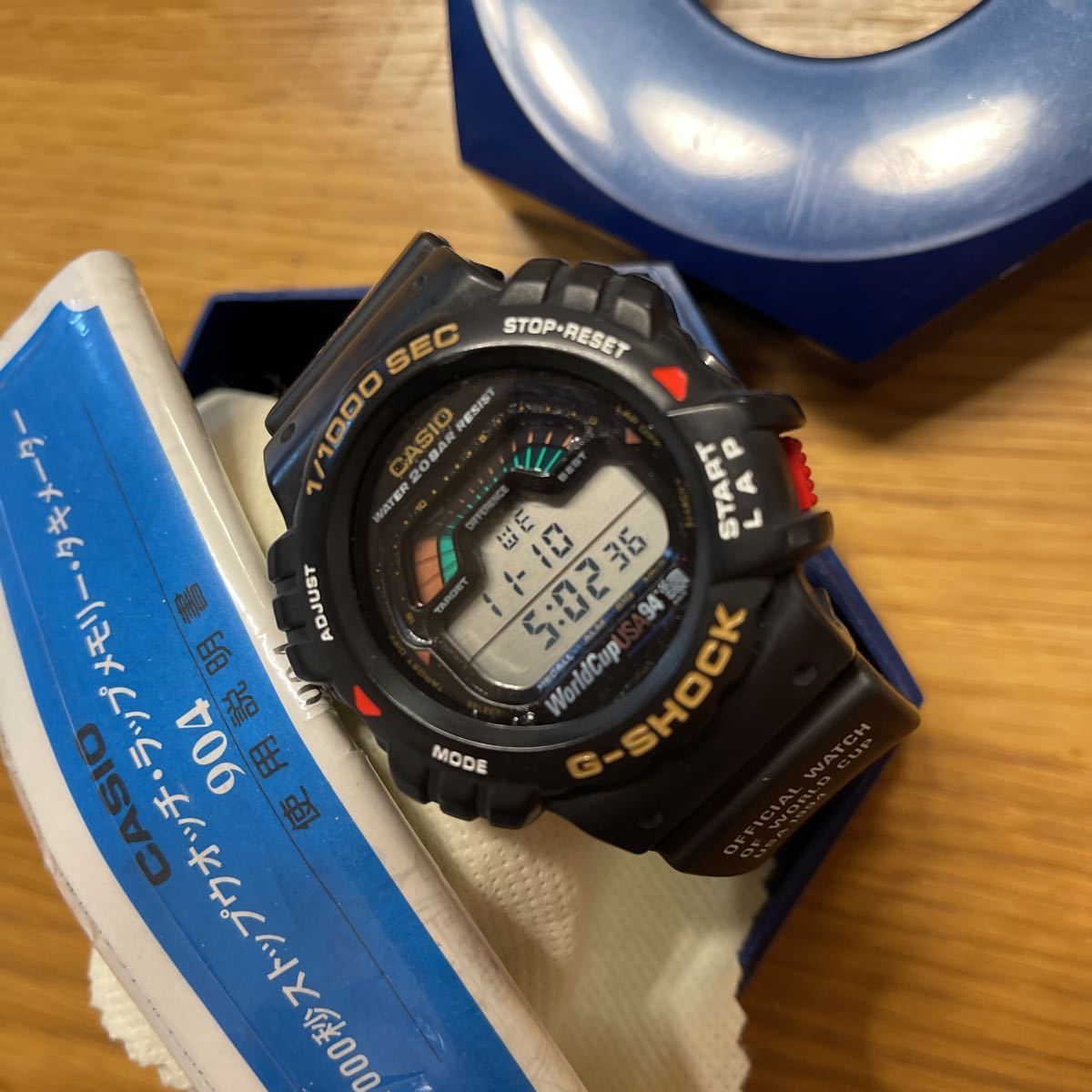 CASIO 希少！即決 ラスト1本！国内正規品　94年発売　生産終了　94ワールドカップモデル　未使用　DW-6094-1 電池交換済み！_画像2