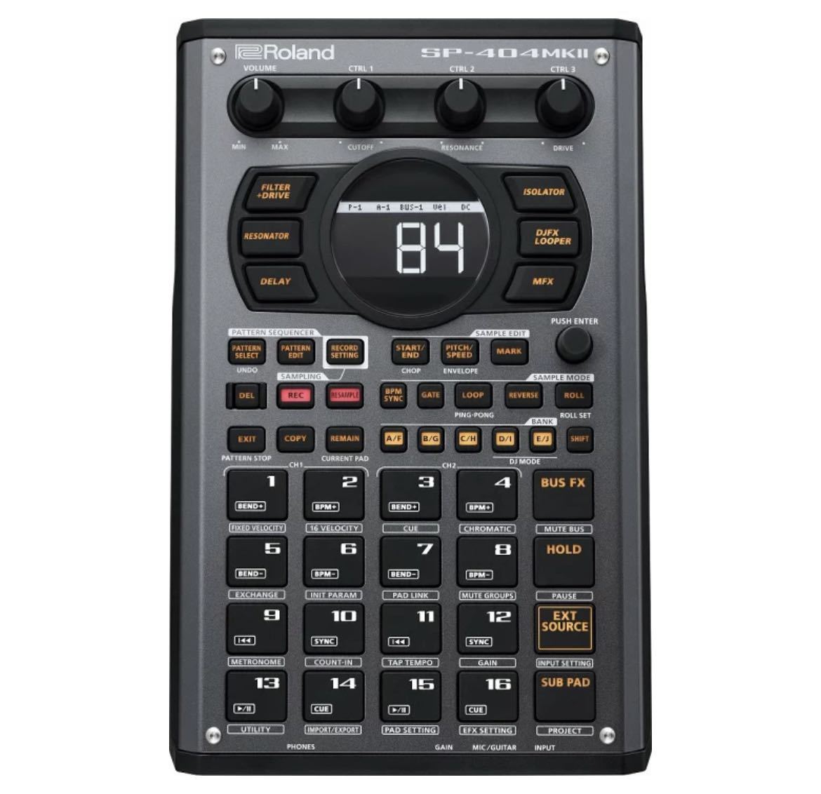 SP-404MK2 SP-404SP用 カスタムノブ ブラック 4個 - 器材