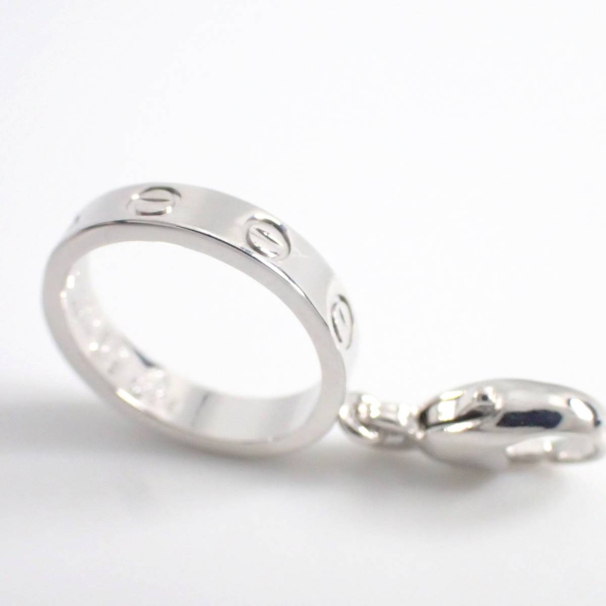 カルティエ cartier K18WG ラブチャーム トップ ホワイゴールド | www