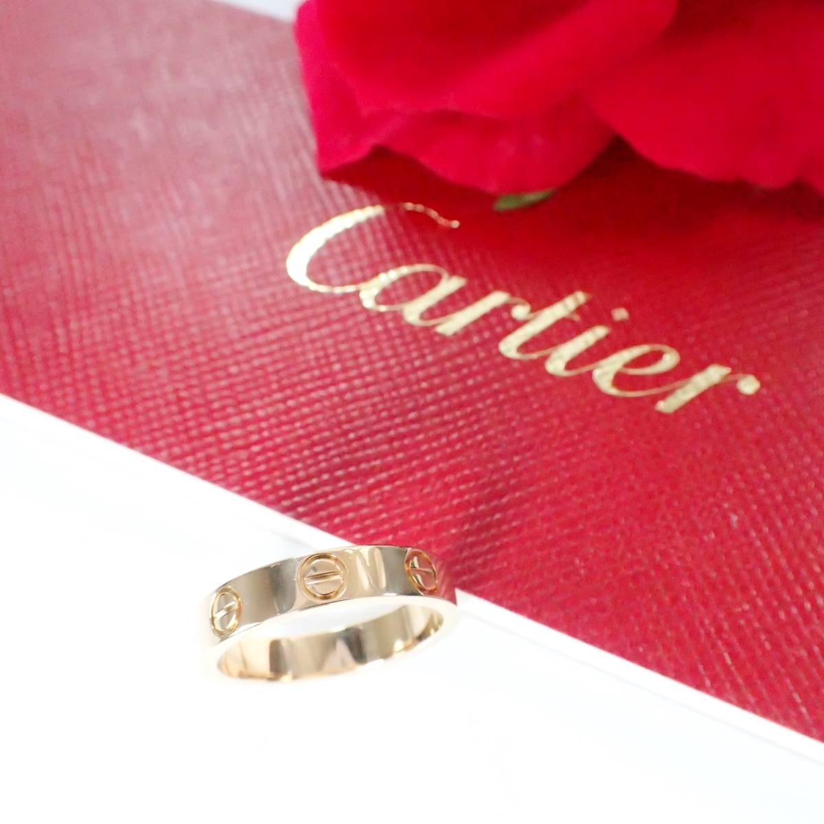 カルティエ Cartier K18PG ミニラブリング 47号 ピンクゴールド 腕時計 