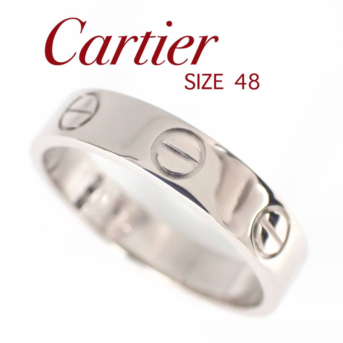 最適な価格 カルティエ Cartier K18PG ミニラブリング 52号 #52 tdh