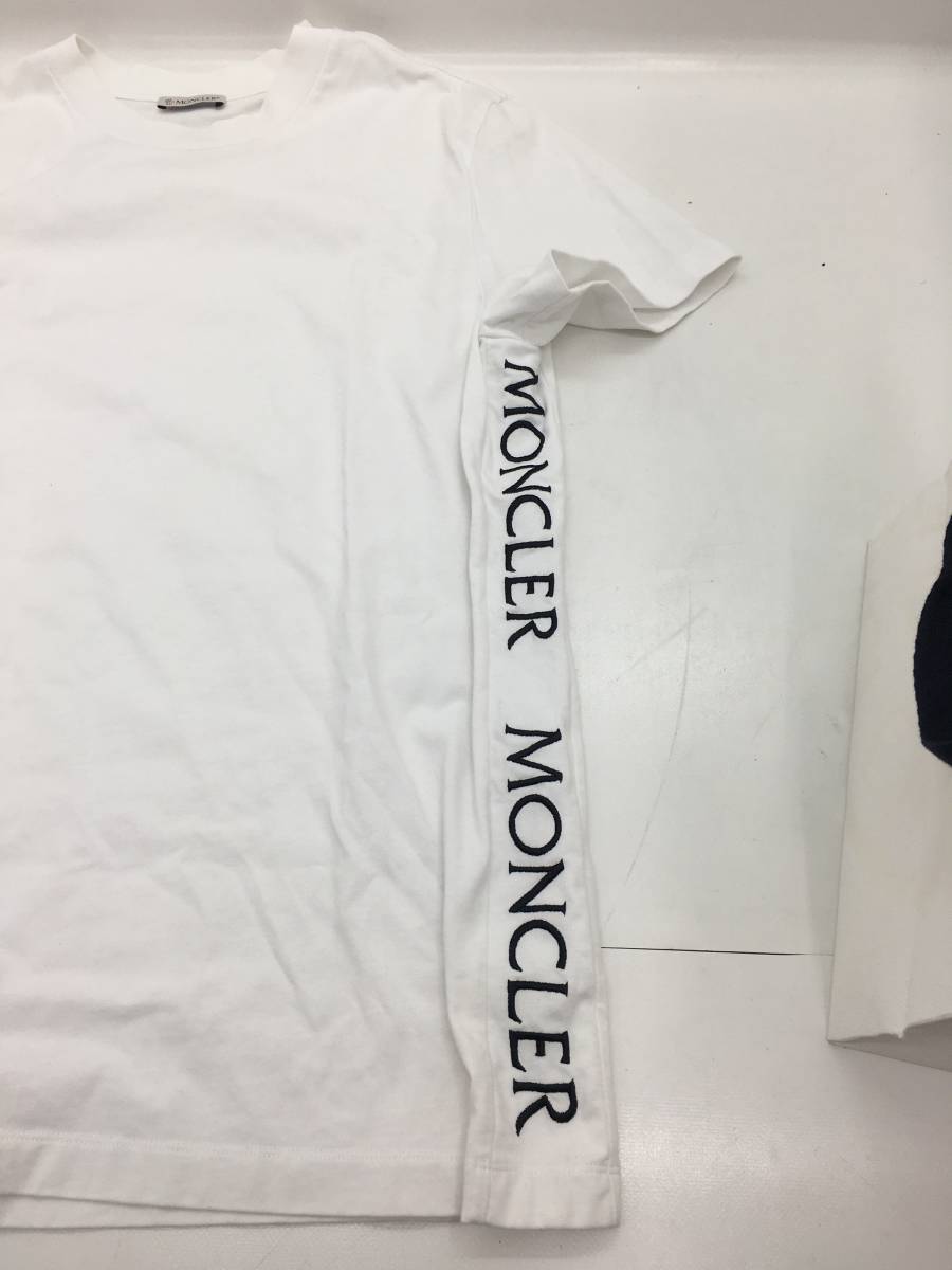 【１円～】モンクレール MONCLER MAGLIA T-SHIRT サイドロゴ Tシャツ TEE 半袖 メンズ 091-8C720-10-8390Ｔ