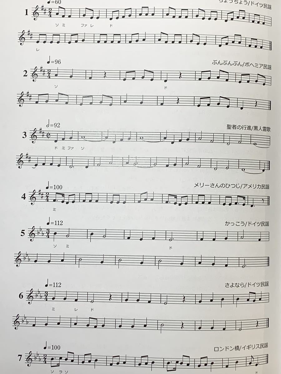 ソルフェージュ 楽譜 階名唱「メロディ練習曲集」300曲 ト音記号用 ヘ音記号用 上下巻 計4冊セット