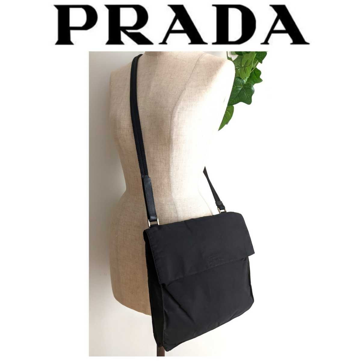 ヤフオク! - 良品 PRADA プラダ 斜め掛け ナイロン 鞄 ショル