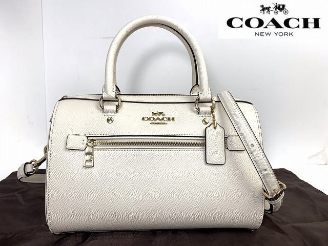 極美品】COACH ローアンサッチェル 2way ショルダーバッグ レザー