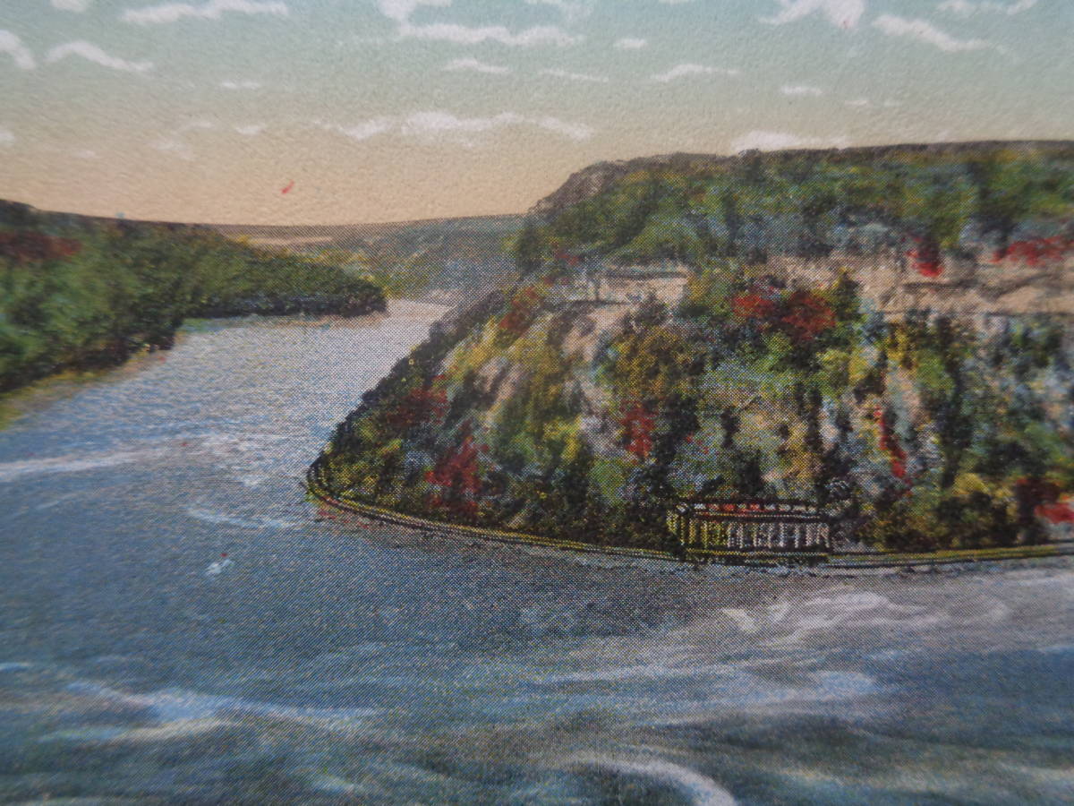 海外絵葉書 アメリカ ナイアガラの滝のワールプール（Whirlpool）の渦巻き カナダ側からの画像2