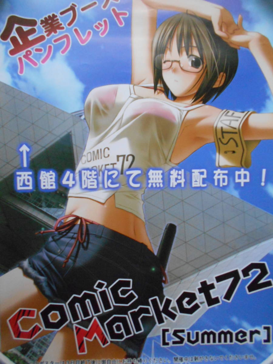 稀少　Comic Market ７２　コミックマーケット　非売品　ポスター　Ａ２_画像4