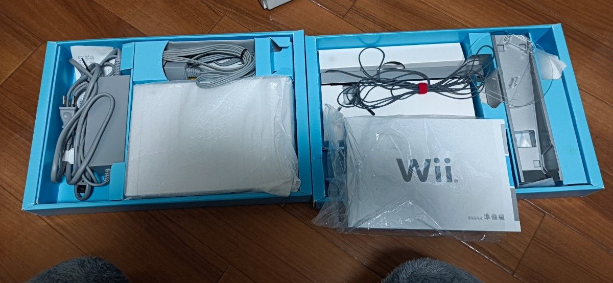 Wiiファミリーセット　ハンドル・リモコン・ヌンチャク4つずつ　マリオカート Nintendo ニンテンドー