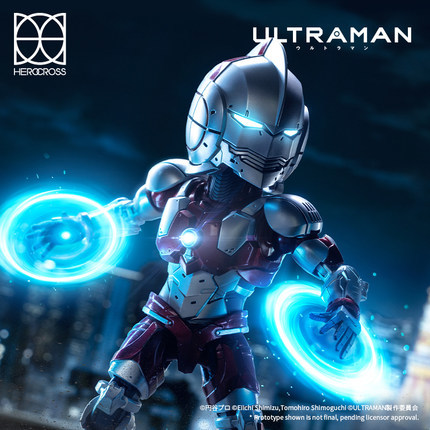 新作ウエア スーツ ウルトラマン ライトアップ機能あり 合金シリーズ 正規品 ULTRAMAN HEROCROSS Q版 セブン フィギュア 可動 ヒーロークロス ウルトラマン