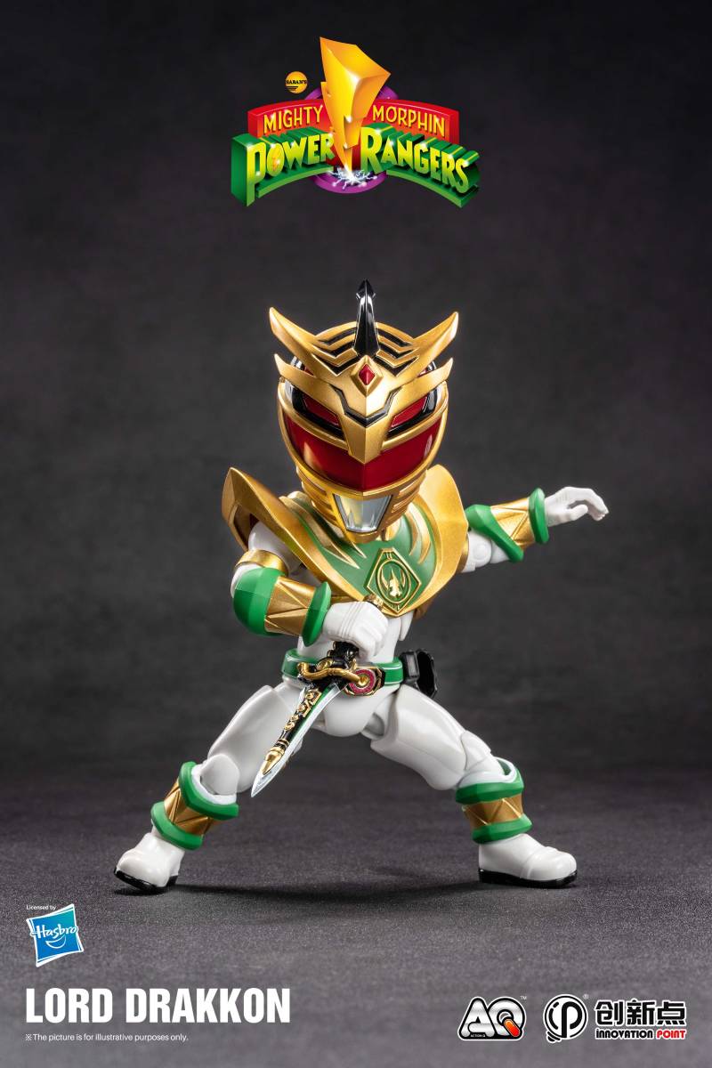 創新点 マイティ モーフィン パワーレンジャー ロード ドラッコン 未開封新品 Power Rangers Action Q版 InnovationPoint Lord Drakkon_画像6