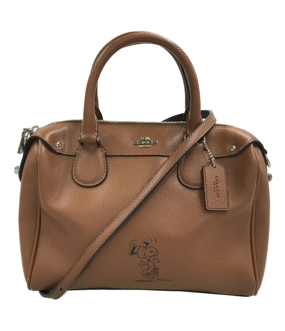 訳あり コーチ 2way ハンドバッグ ショルダーバッグ 斜め掛け スヌーピー F37272 レディース COACH_画像1