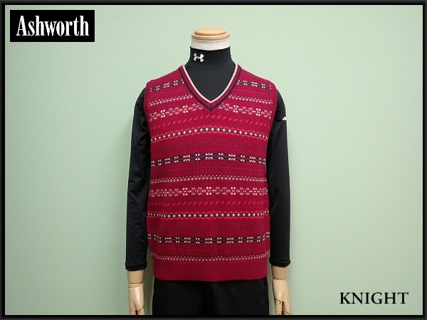 Ashworth вязание Best S □ Ashworth/Golf/Wool/22*11*2-23