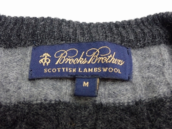 Brooks Brothers ボーダーセーター・M□ブルックスブラザーズ/22*11*2-24_画像7