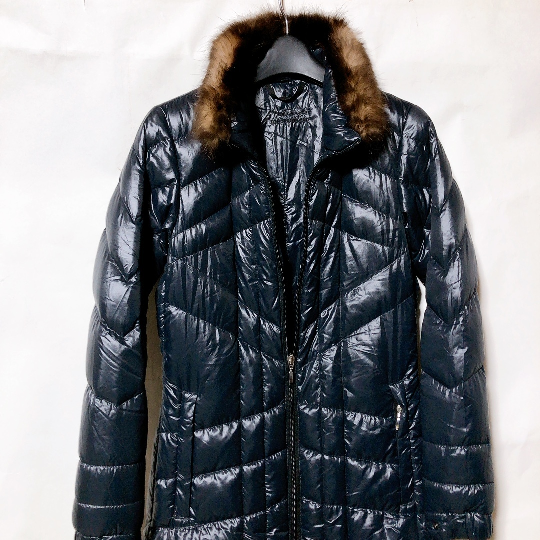  Tomorrowland special order ma howe ski down coat S navy blue /TOMORROWLAND Malachowski fur attaching Poland Goose down 90%