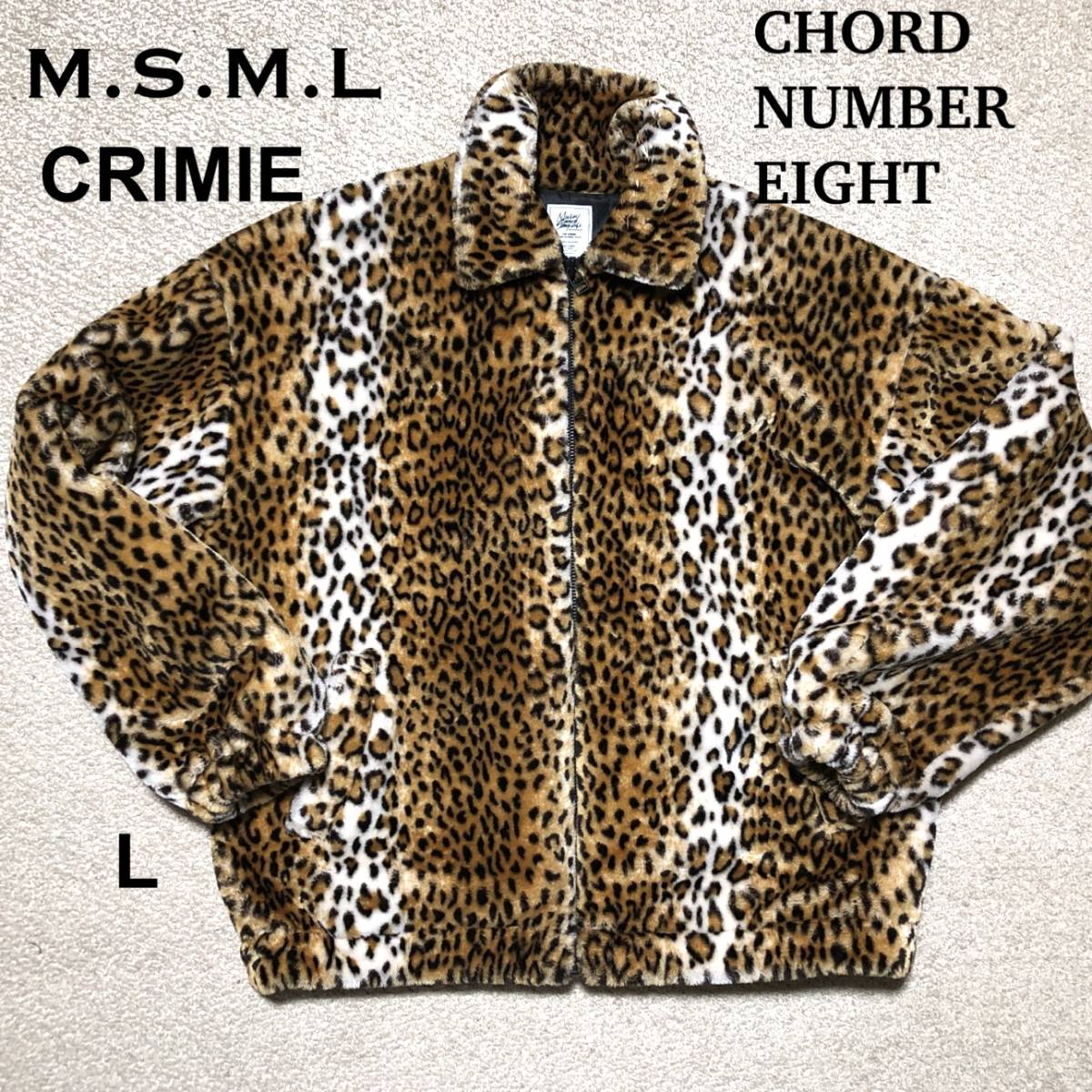 てなグッズや L/M.S.M.L フェイクファージャケット MSML EIGHT NUMBER