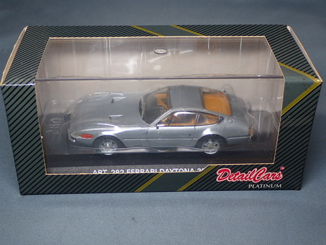 DetailCars 1/43　Ferrai DAYTONA　365　coupe　シルバー　ディテールカーズ　フェラーリ　デイトナ　365　クーペ　ART282_画像1