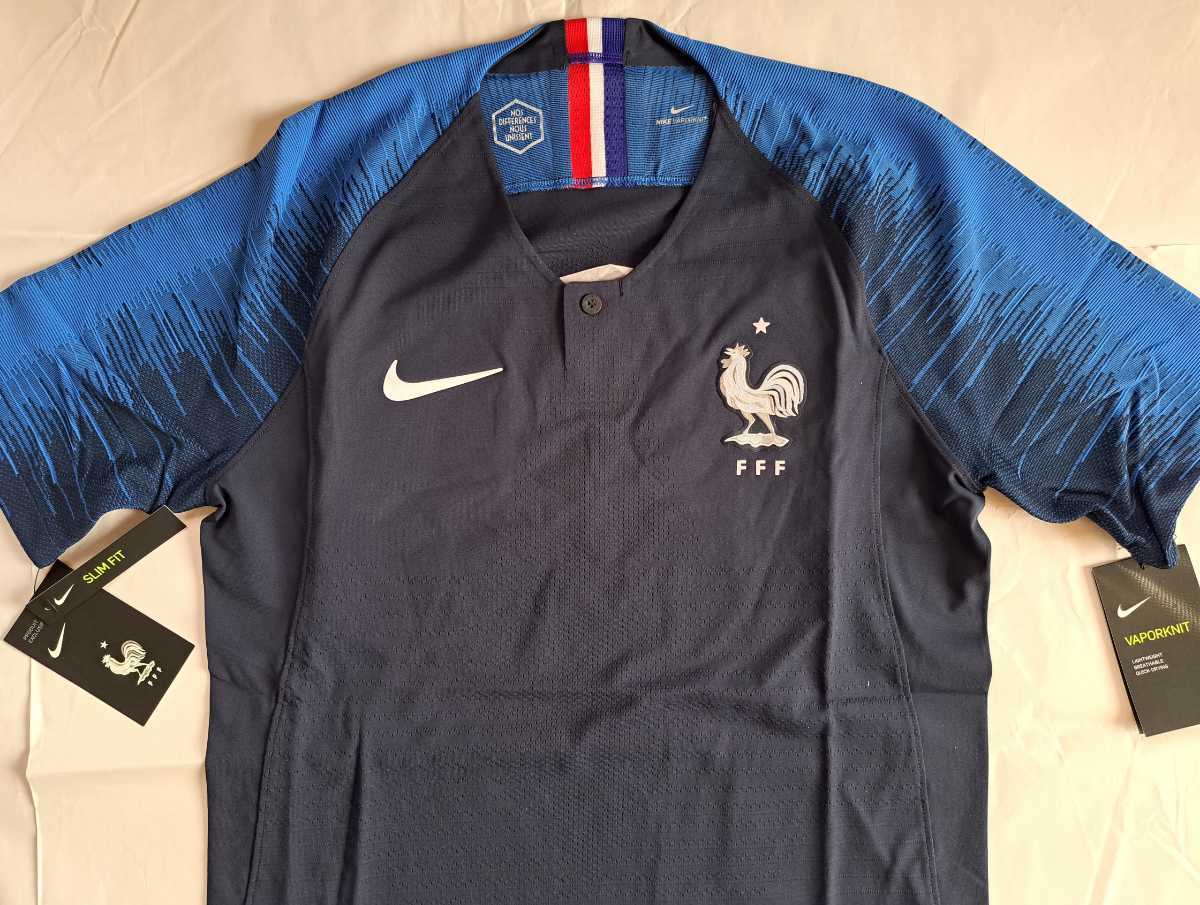 2018W杯フランス代表ゲームシャツ(AUTHENTIC) NIKE VAPOR KNIT 的详细