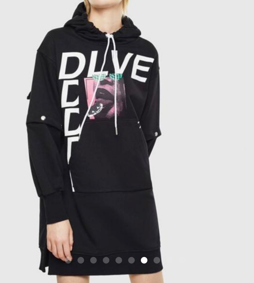 DIESEL ディーゼル Ayala Dress ロング丈 パーカー ワンピース
