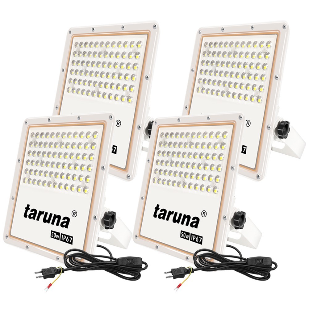 即納 4個 超薄型 投光器 スイッチ付き LED投光器 50w led作業灯 3m ...