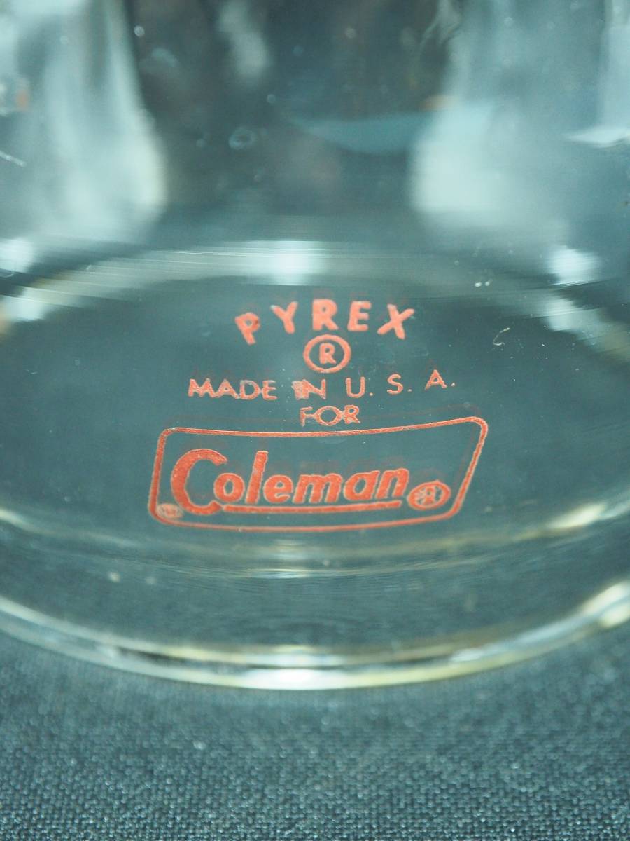 Coleman PYREX コールマン パイレックス グローブ レッドレター 赤文字 200A　w03_画像1