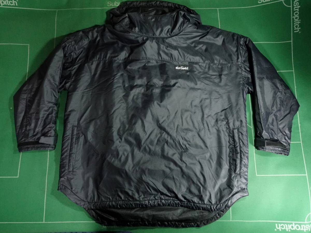 ▲WILD THINGS 軽量 パーテックスシェル プリマロフト化繊中綿 プルオーバーフーディ Primaloft Inner Hood ブラック S（JP-M） 美品!!!▲_画像2