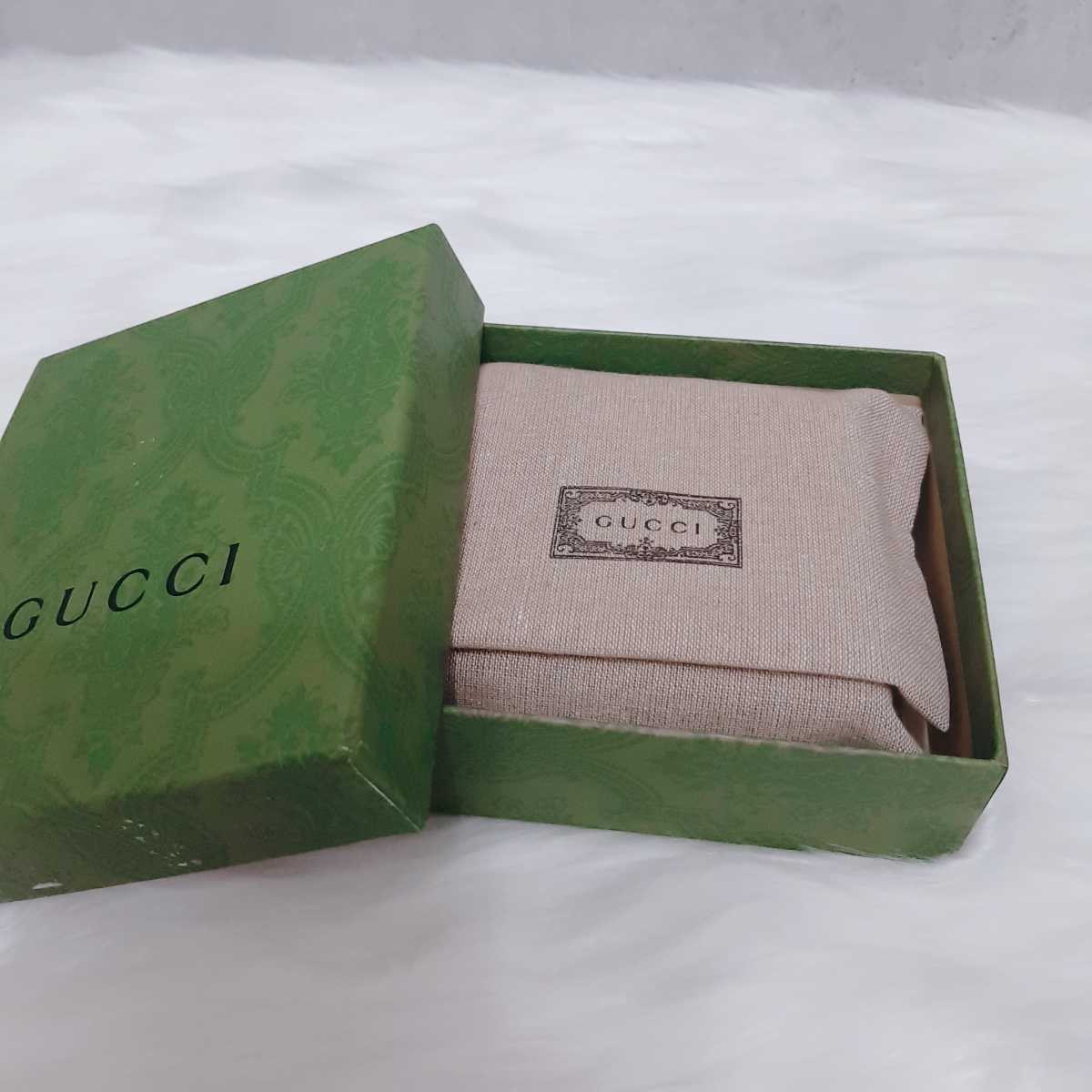 1円【新品同様 ほぼ未使用】 憧れの逸品 GUCCI グッチ オフィディア GG コンパクトウォレット カードケース 小銭入れ 箱付き シェリー